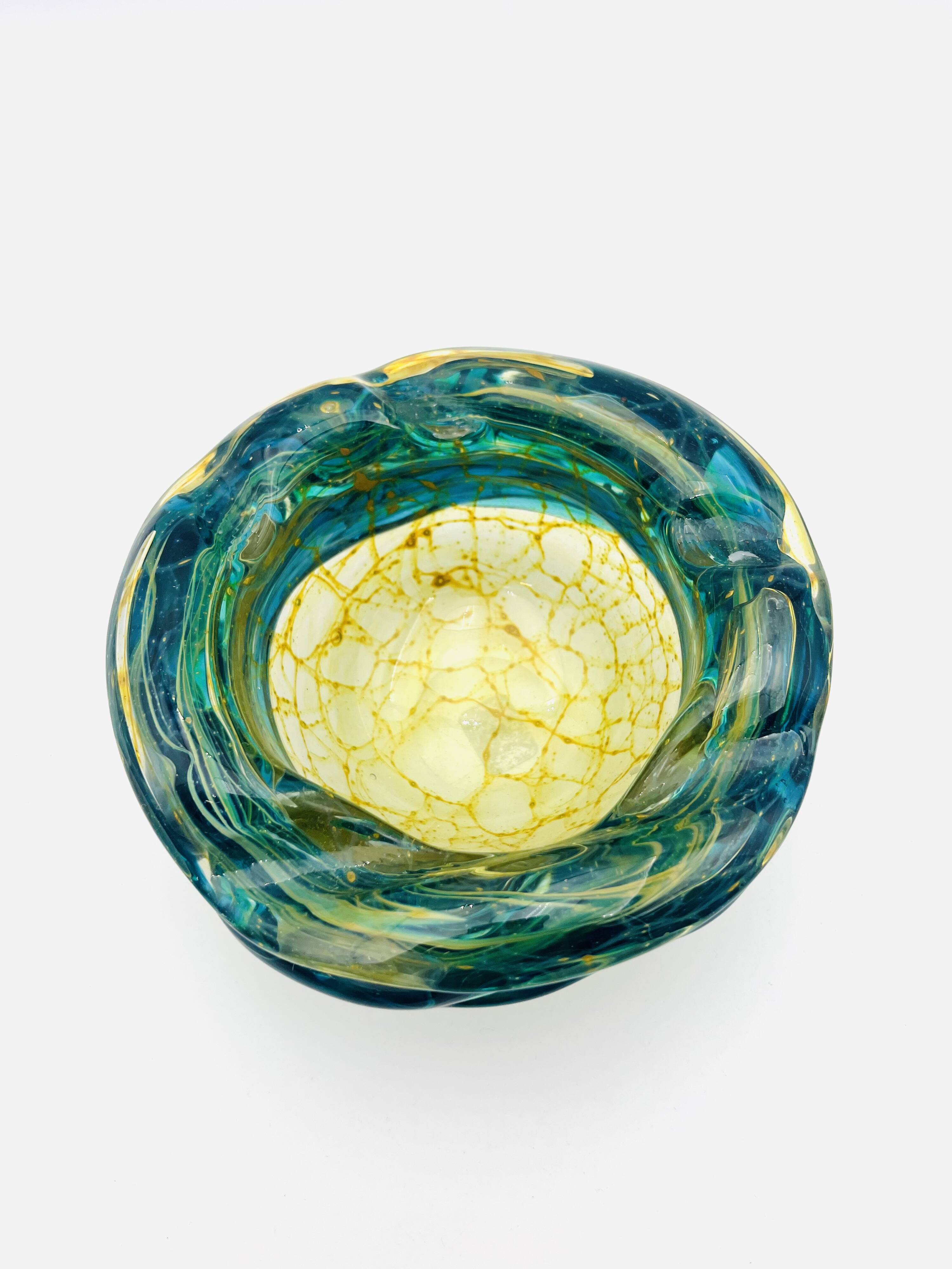Mdina Malta Blown Glass Ashtray