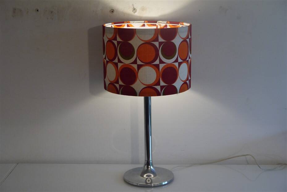 Vintage 1970s chrome lamp