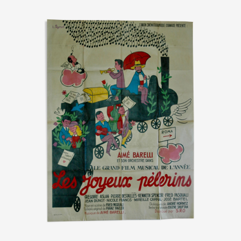 Affiche originale "Les Joyeux Pèlerins" 1951