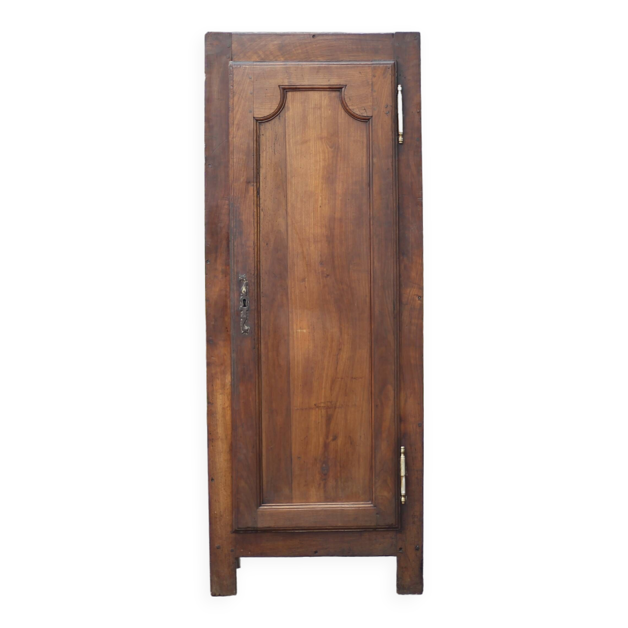 Old wardrobe, 1-door wooden wardrobe, old hosiery, storage unit, brutalist, 19th century