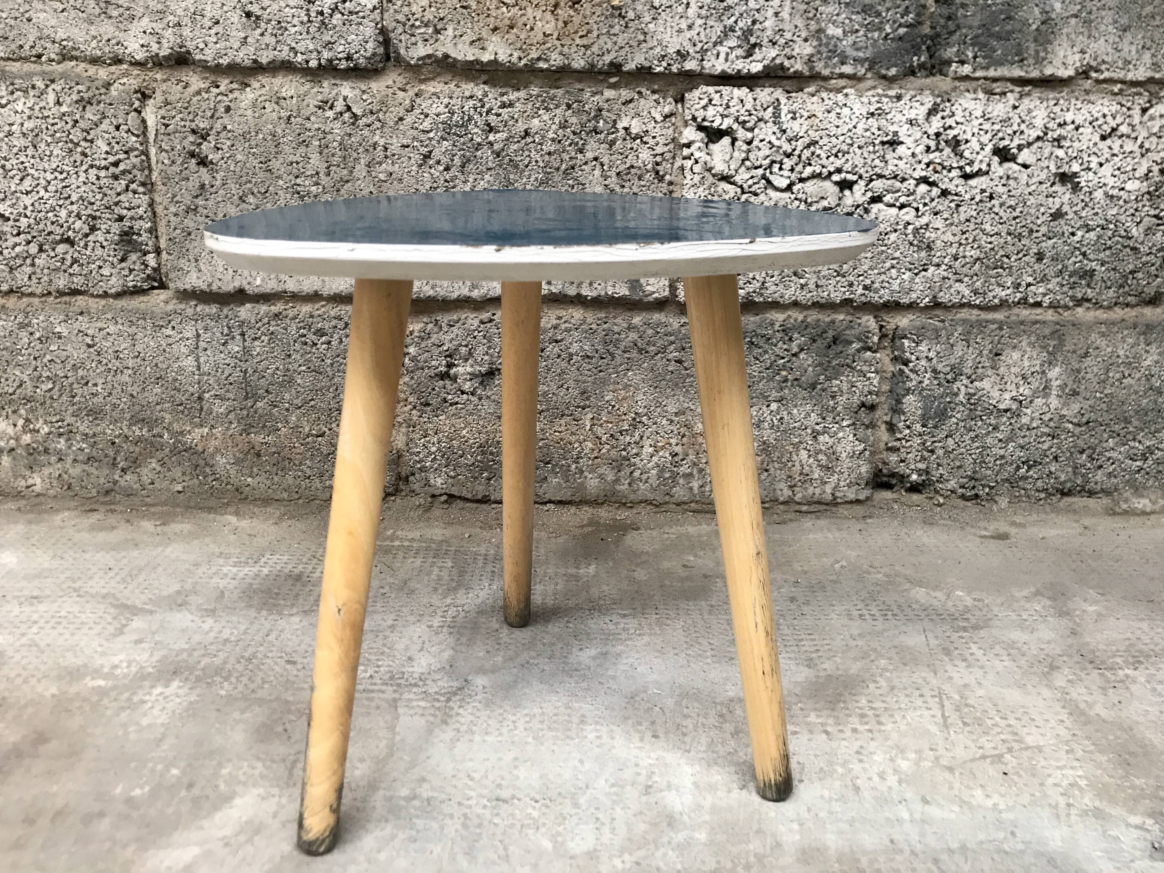 Triangular coffee table 1970