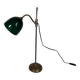 Vintage 1900 desk lamp in nickel-plated brass celadon - 52 cm