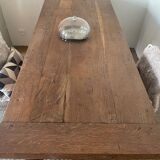 Solid oak farmhouse table