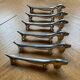 Silver metal dog knife holder