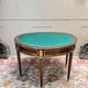 Half-moon table in mahogany from the Louis XVI period, 18th century.