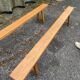 Paire de bancs en orme