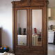 Cabinet 1900 in walnut and walnut bramble veneer