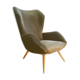 Fauteuil à oreilles des années 50