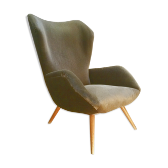 Fauteuil à oreilles des années 50