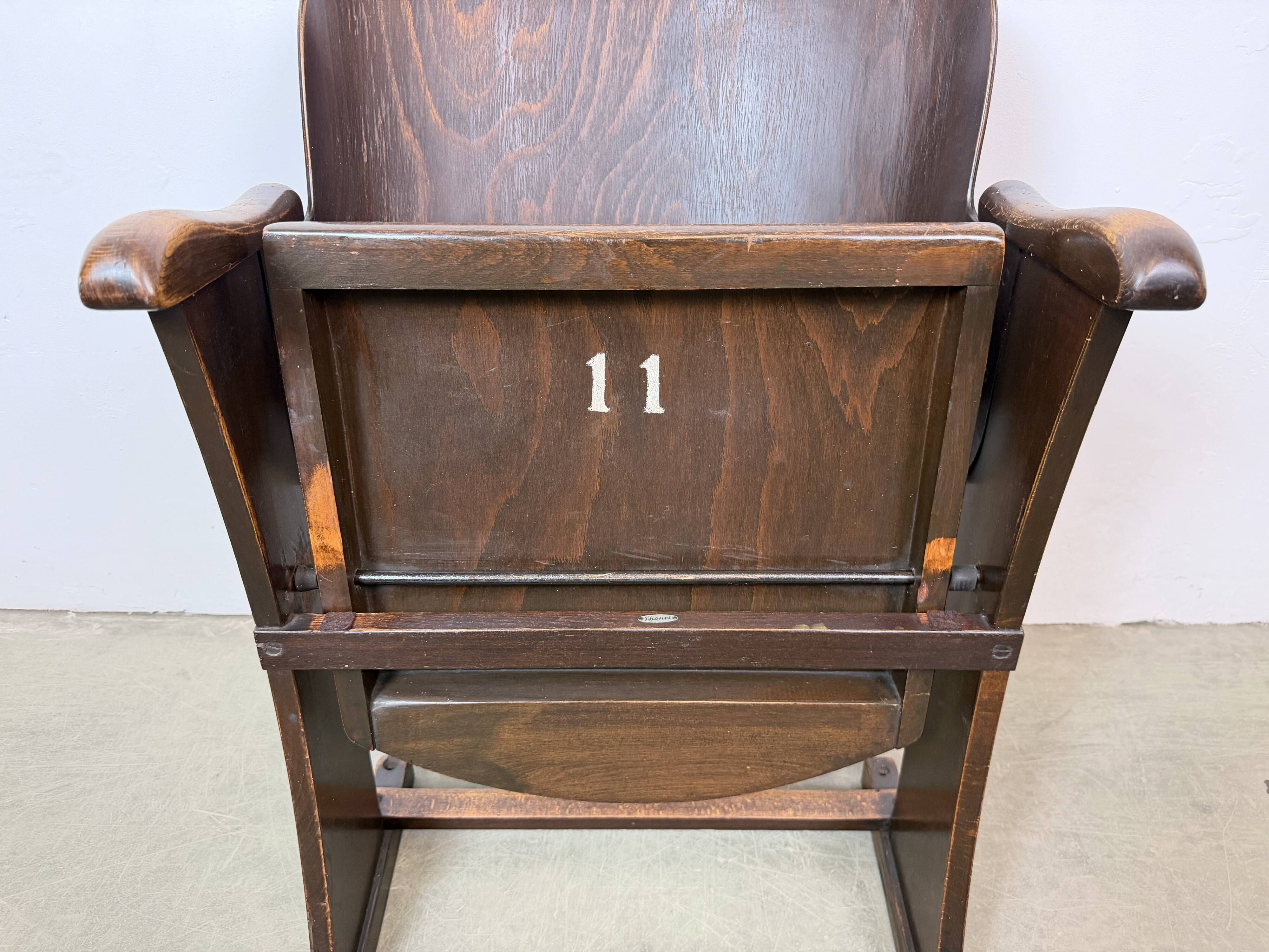 Vintage Cinema or Theatre Seat from Thonet, 1950s
