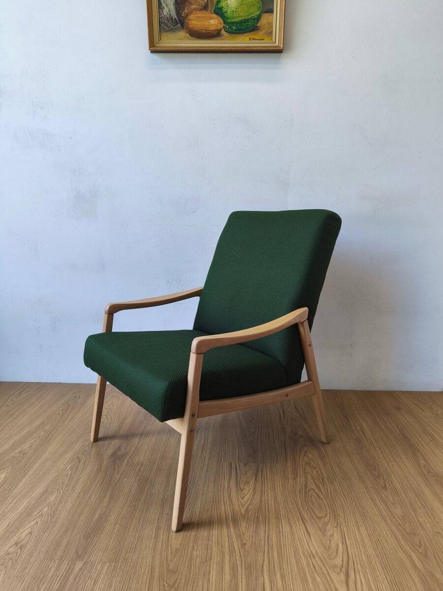 Vintage Lounge Chair by J. Jiroutek, Czechoslovakia, 1960s