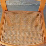Pair of Baumann caned chairs, 70s/80s