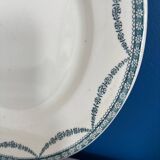 Set of 5 old flat plates in Salin ironware, Vince model