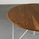 Round table in metal and wood, France, circa 1950