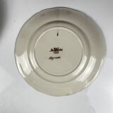 Set of 4 flat plates "Agreste", Sarreguemines, first half of the 20th century.