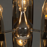 Lustre en verre fumé des années 1960