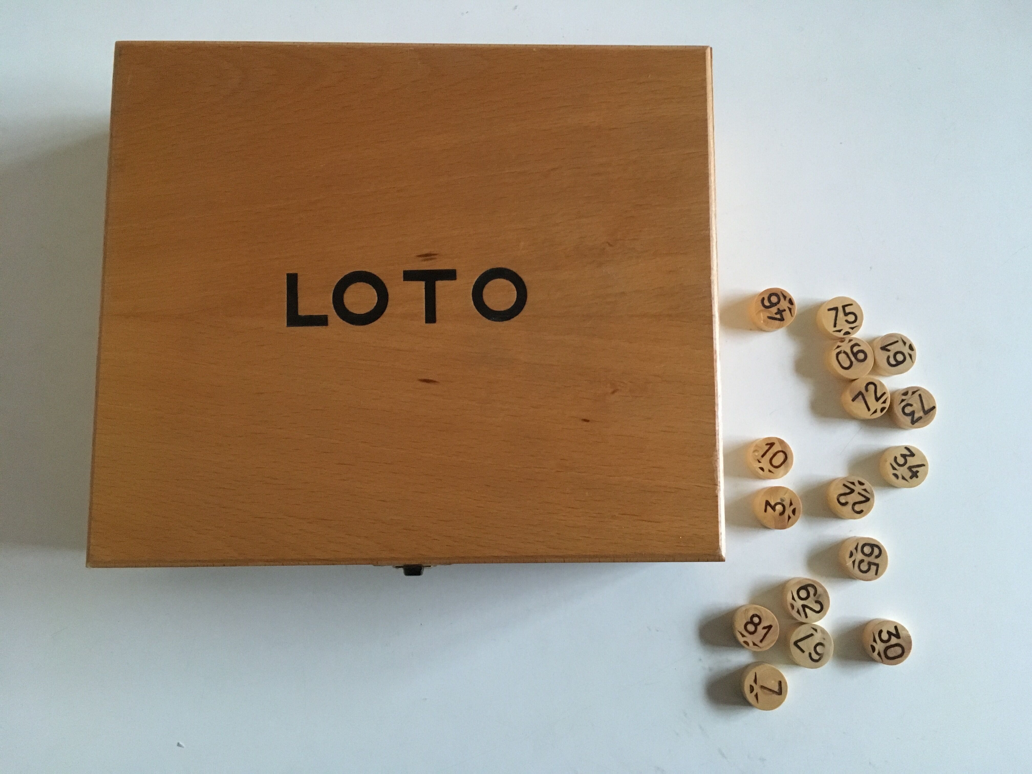 Lotto s 70s wooden game