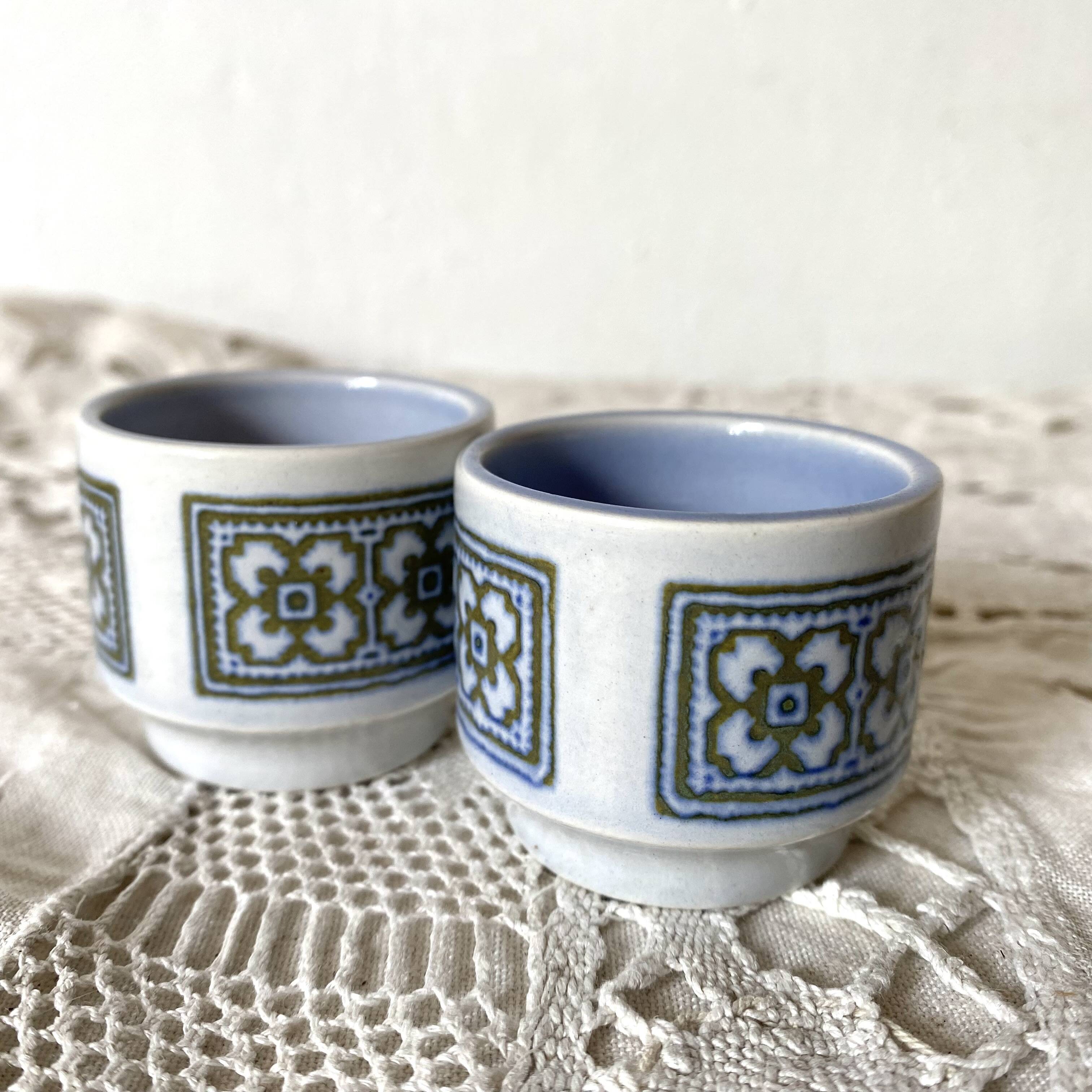 Vintage egg cups Hornsea England 1970