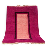 Handmade Moroccan Boujaad rug in pink, 150/250cm.