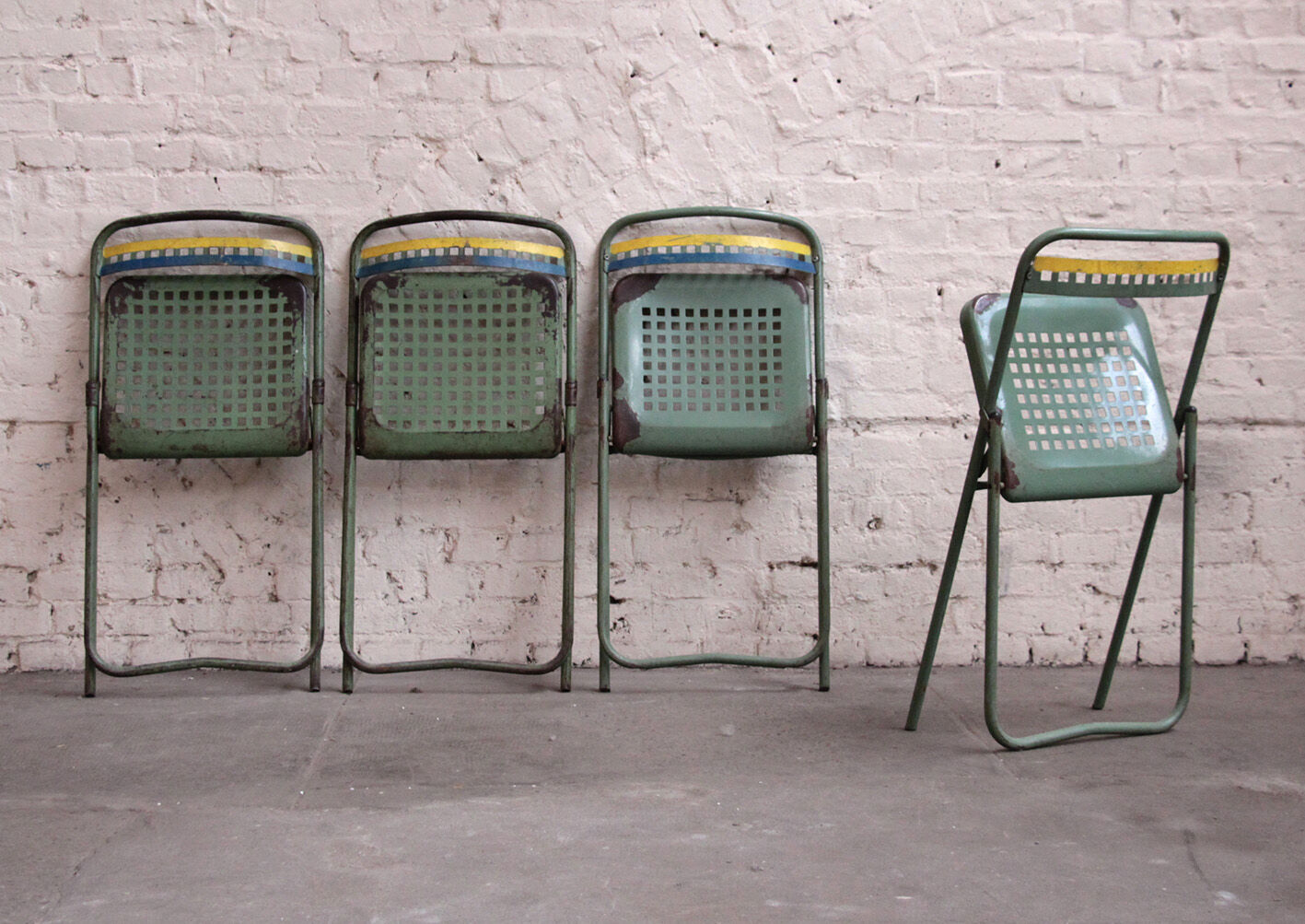 4 chairs of bleachers