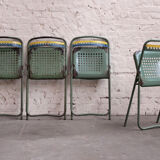 4 chairs of bleachers