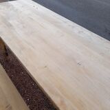 Table and folding benches of bistro guinguette -2m20