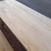 Table and folding benches of bistro guinguette -2m20