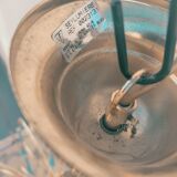 Blue drop tassel chandelier