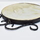 Artisanal vintage wrought iron mirror