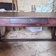 Antique table from the Louis XIII period.