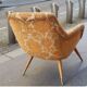 Vintage Scandinavian organic armchair 50s 60s