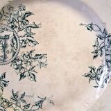 Plat à tarte ancien en terre de fer de chez Lebacqz et Bouchart en bon état