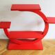 Jardinière moderniste rouge