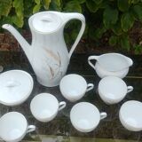 Coffee service Eschenbach Bavaria-Germany in fine porcelain decoration wheat Vintage years 70/80s