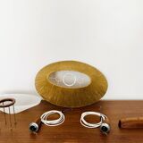 Raffia Bast and Teak Pendant Lamp from Temde