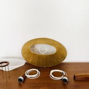 Raffia Bast and Teak Pendant Lamp from Temde