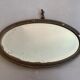 Antique beveled oval mirror 65cm