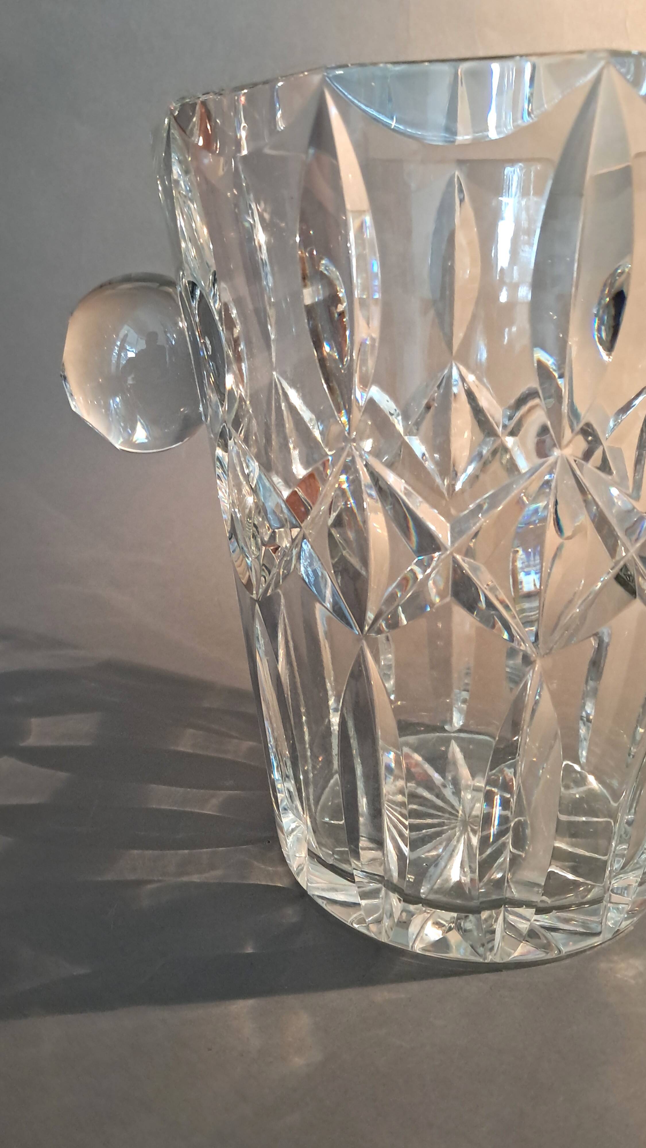 Cut crystal champagne bucket 1920.