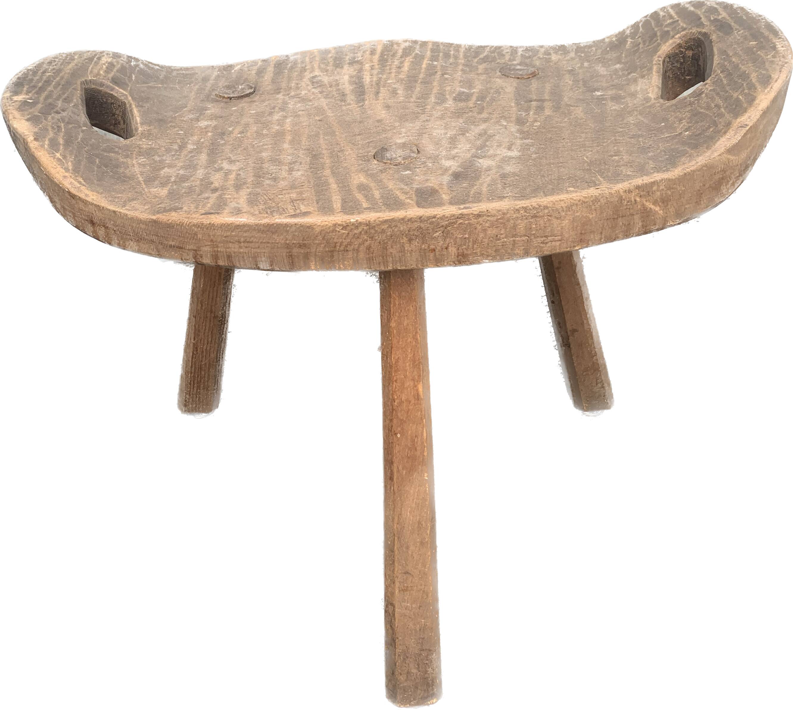 Brutalist tripod stool