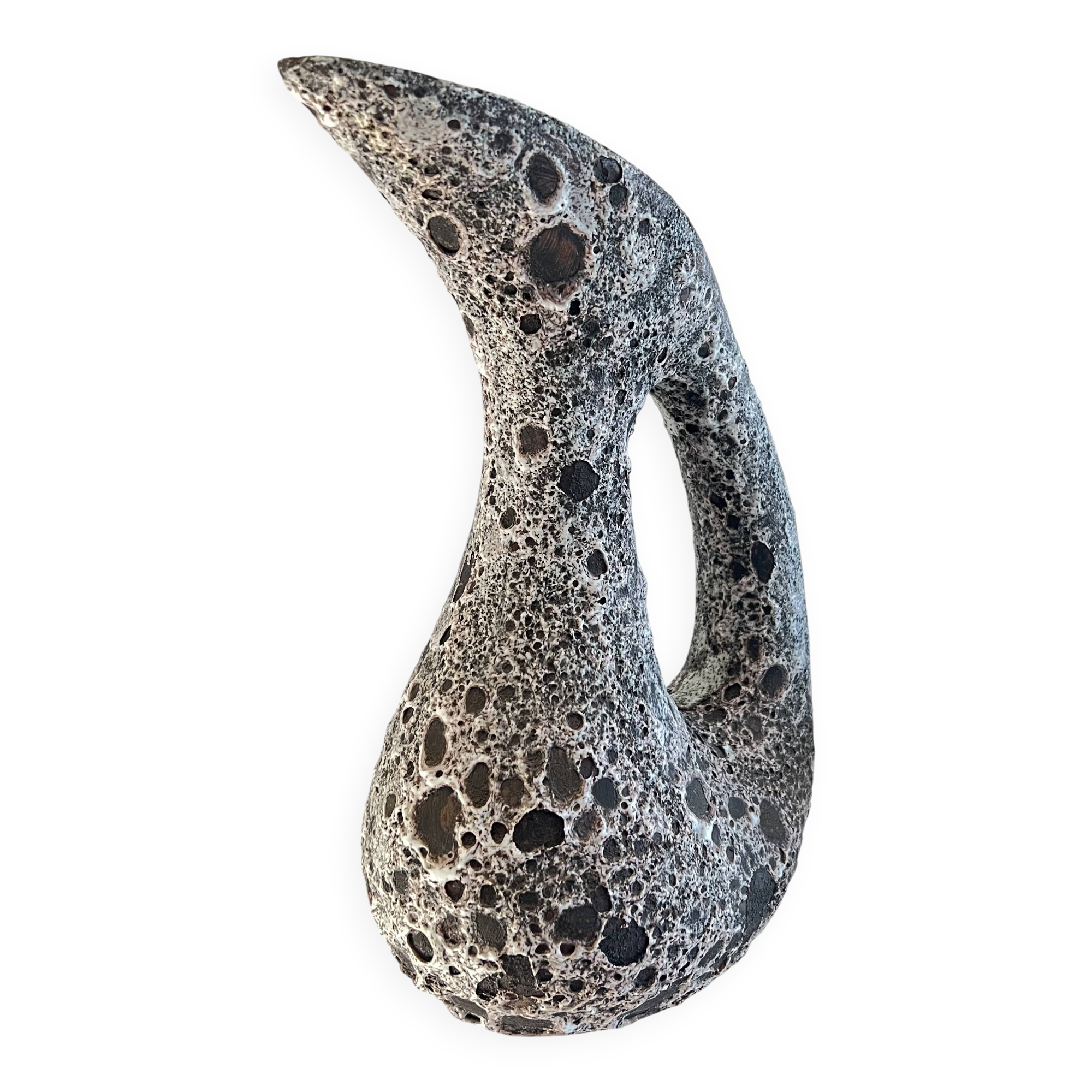 Ceramic pitcher by Annette Roux, France 1960s