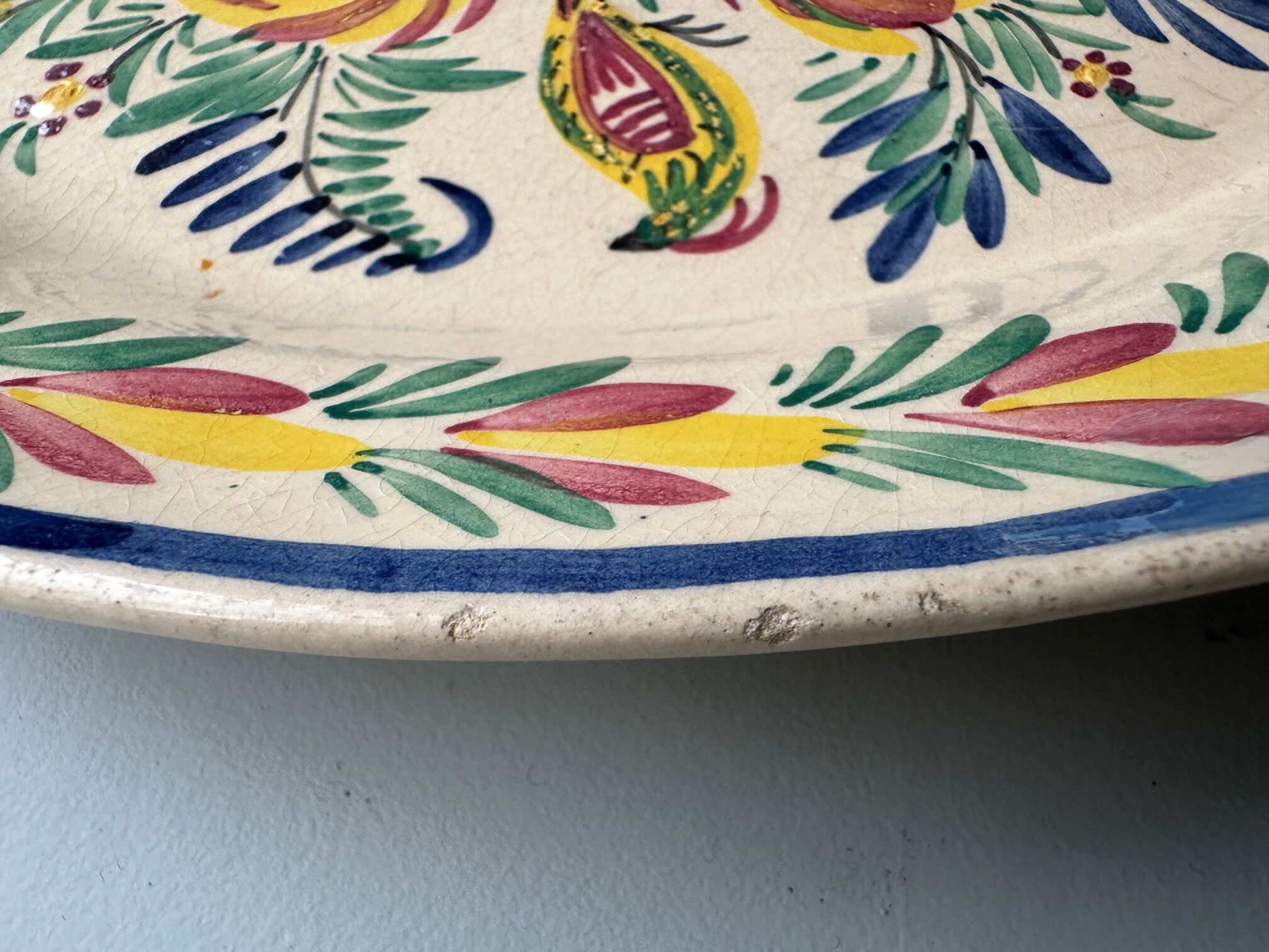 Quimper earthenware dish