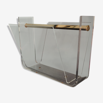 Porte revue en plexiglas Roche Bobois vintage