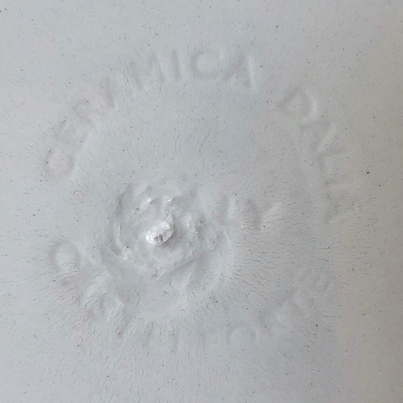 Two vintage speckled plates