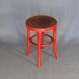 Bistro stool, circa 1930, shell seat, no Baumann, no Thonet.