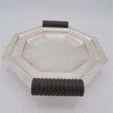 Art deco dish in silver