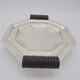 Art deco dish in silver