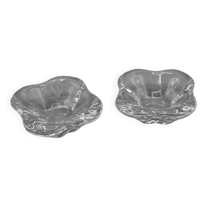 2 salerons en cristal