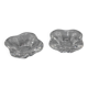 2 salerons en cristal blanc signes baccarat