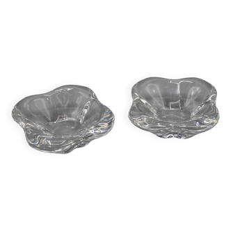 2 salerons en cristal blanc signes baccarat