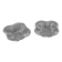 2 salerons en cristal blanc signes baccarat